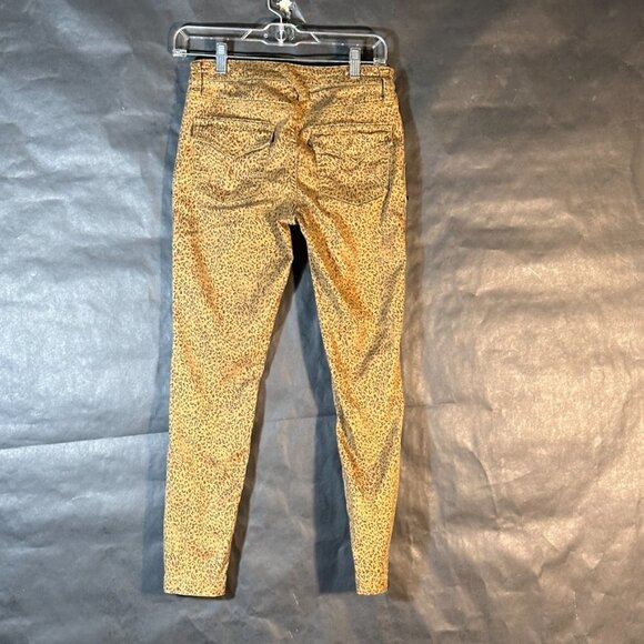 Joie Anthropologie Size 26 Pants Leopard Tan Cheetah Flock Slacks Ankle Tapered - Picture 6 of 6